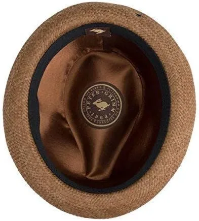 Vista 4 de Peter Grimm Depp - Fedora de paja natural para hombre
