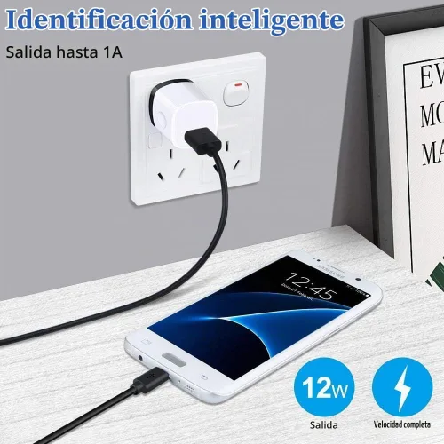 Vista 5 de Enchufe de pared USB, 10 unidades, 1A/5 V, adaptador de corriente de bloque 2-BLANCO