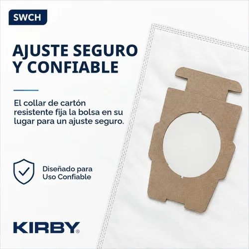 Vista 6 de Kirby 204814 Bolsas de Filtro HEPA Micron Magic Plus, 6, Bolsas de Aspiradora Blancas
