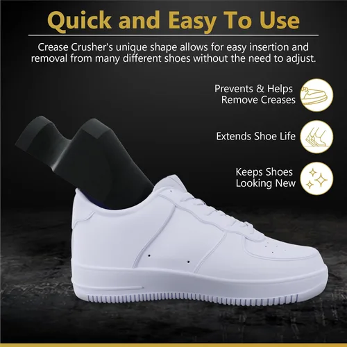 Vista 5 de Árboles de zapatos de espuma de carbón Árboles de zapatos premium para tenis, zapatos de vestir y más Reductor de arrugas Eliminador de olores