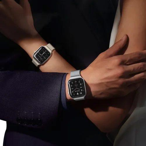 Vista 7 de BELONGME Paquete de 3 correas de malla en bucle compatibles con Apple Watch para mujeres y hombres 40mm 41mm 38mm 42mm 44mm 45mm 49mm 46mm Series 11