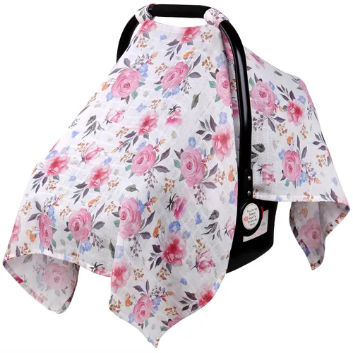 Vista 10 de Rquite - Funda para asiento de automóvil, 100% muselina de algodón, toldo Animal