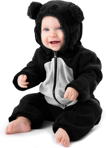 Vista 107 de Enterizo de vellón para bebé, rómper de una sola pieza con capucha para niños, ropa para exteriores, chaqueta infantil