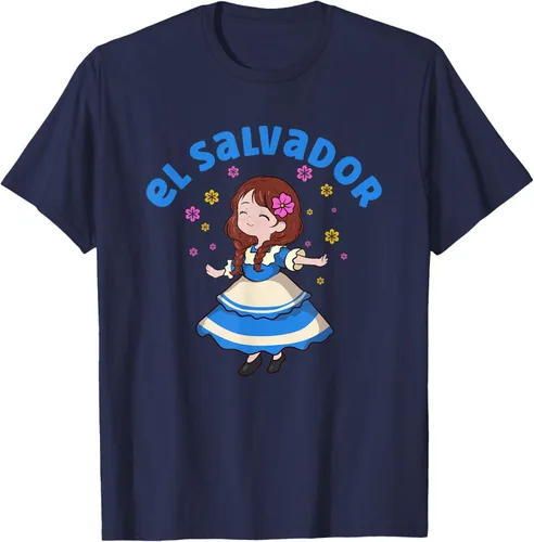 Vista 60 de Camiseta de mujer hispana con bandera salvadoreña de El Salvador Orgullosa, Negro