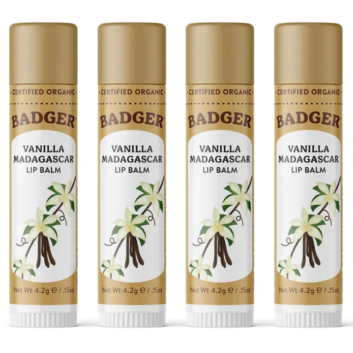 Vista 12 de Badger Juego de Bálsamo Labial Orgánico Clásico - Caja Amarilla, Juego de Regalo de Hidratante Labial Ligero y Sedoso de Larga Duración, Paquete