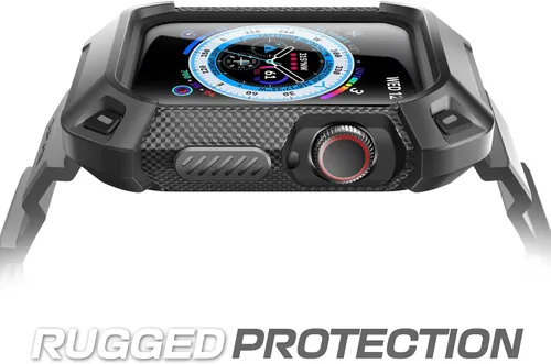Vista 3 de SUPCASE Funda con correa para Apple Watch 9/8/7/6/5/4/SE de 45/44mm (Unicorn Beetle Pro), [antiarañazos] [protector de parachoques], funda