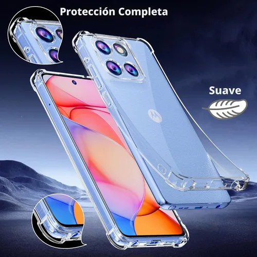 Vista 4 de Funda 5G para Motorola Moto G Stylus 2025/2026 con protector de pantalla de vidrio templado, TPU suave y flexible, ajuste delgado, a prueba