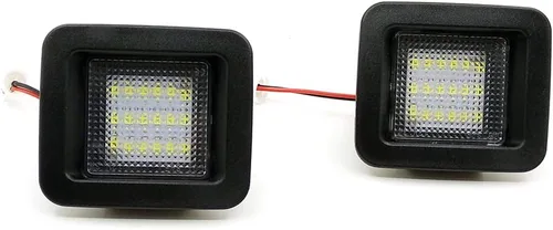 Vista 2 de Xinctai 2 lámparas LED para placa de matrícula para Ford F150 2015 2016 2017 2018 2019 2020 2021, Ford Raptor Trucks 2017, lente transparente, luces