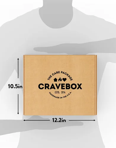Vista 3 de CRAVEBOX Caja de aperitivos y dulces (60 unidades) para el Día del Padre para adultos, paquete surtido de cesta de regalo, paquete de cuidado