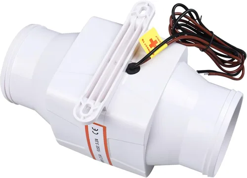 Vista 8 de NovelBee 12V 3 pulgadas eléctrico en línea ventilador de aire de sentina marina 130CFM