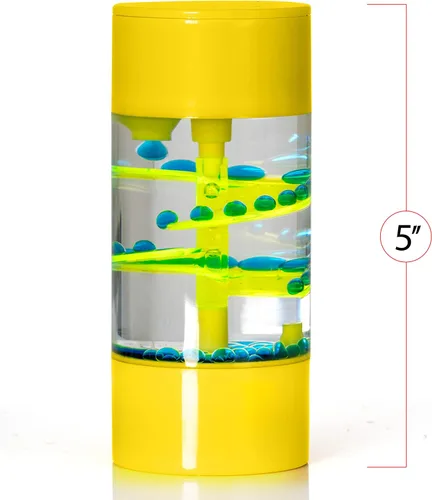 Vista 7 de Big Mo's Toys Juguete de temporizador en espiral de movimiento líquido para juegos sensoriales, juguete relajante de burbujas para autismo, TDAH