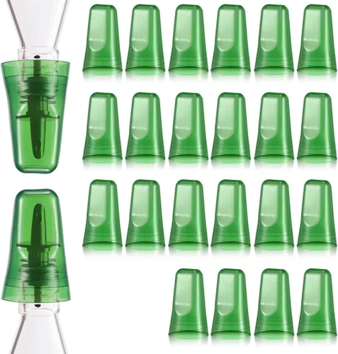Vista 12 de Chengu 24 fundas para botellas de licor, cubiertas de boquilla para botellas, dispensador universal de vertido, tapas de boquilla de goma