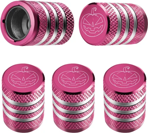 Vista 34 de Tapones para vástago de válvula de neumático, paquete de 5, tapa de aire de neumático N2, metal nitrógeno con forro de plástico, resistente a