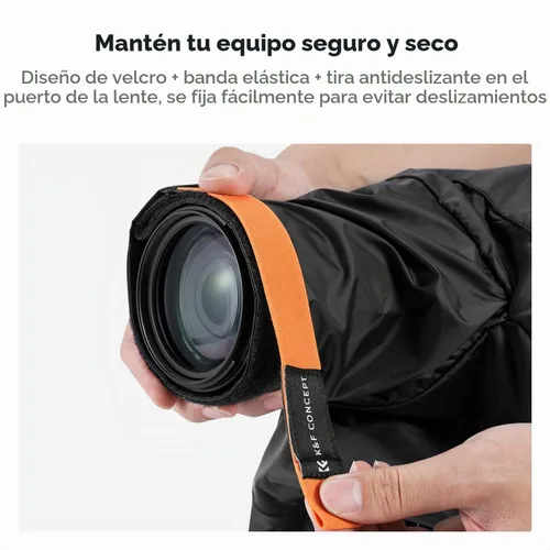 Vista 5 de K&F CONCEPT Cubierta de lluvia para cámara, cubierta impermeable