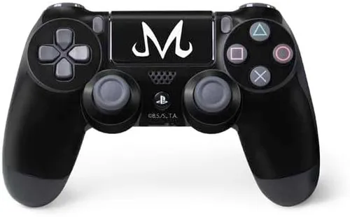 Vista 17 de Skinit Calcomanía para juegos compatible con el controlador de PS4, diseño oficial de Dragon Ball Z Red Ribbon Army Negro - DRGBLZ10