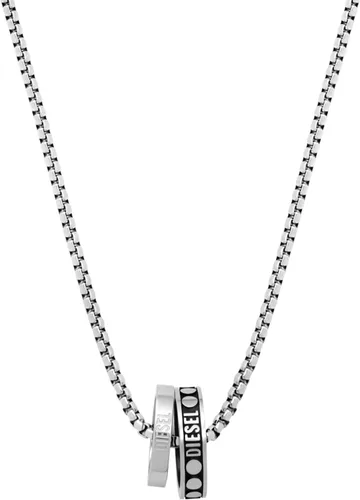 Vista 9 de Diesel Collar con colgante de acero inoxidable para hombre