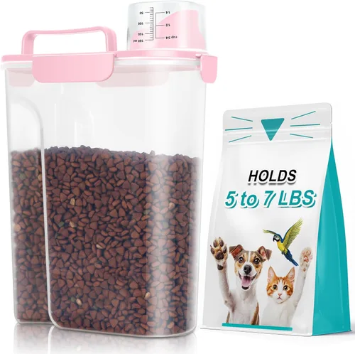 Vista 14 de TBMax Contenedor de Almacenamiento de Comida para Gatos y Perros de 5 a 7 libras, Contenedor Secundario de Almacenamiento de Comida para Mascotas