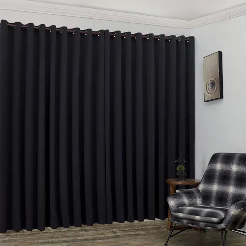 Vista 4 de Warm Home Designs Nicole 2 Extra Large Wall to Wall Curtains 108" x 99" Each with 2 Matching Tie-Backs. Great for Large Windows or as Room