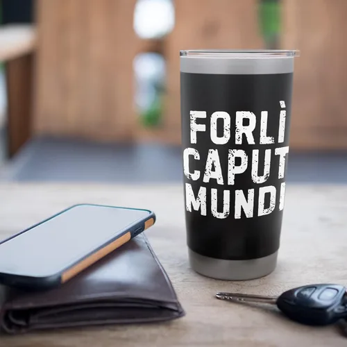 Vista 7 de Forlì Caput Mundi Città Simpatica Uomo Donna Bambino - Vaso aislado de acero inoxidable