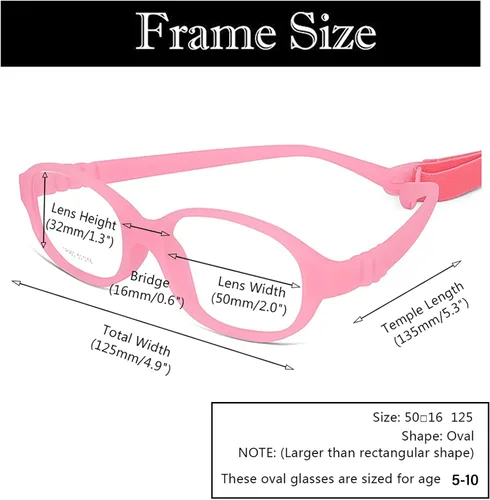 Vista 9 de AQWANO Children Optical Glasses Frame tr90 Flexible Bendable One-piece Safe Eyeglasses Girls Boy