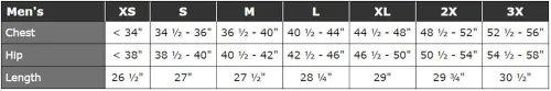 Vista 3 de Chambray - Abrigo de chef para hombre con paneles laterales de malla XS-3X 3