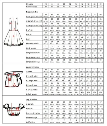 Vista 4 de Dirndl World 3 piezas Disfraz de Baviera dirndl-s, minivestido para mujer, Oktoberfest, tallas 4-22, Di06, 20