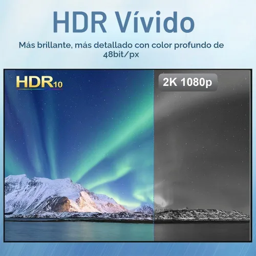 Vista 6 de Cable USB C a HDMI 2.1, 8K @60Hz 4K a 144Hz Thunderbolt 5/4 a HDMI, 6.6