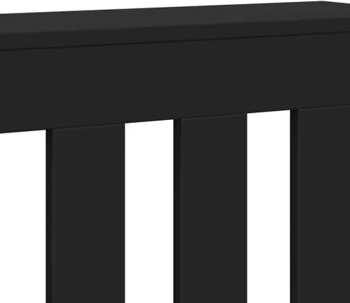 Vista 4 de vidaXL Radiator Cover, Black, 78 x 20 x 82 cm, Wood