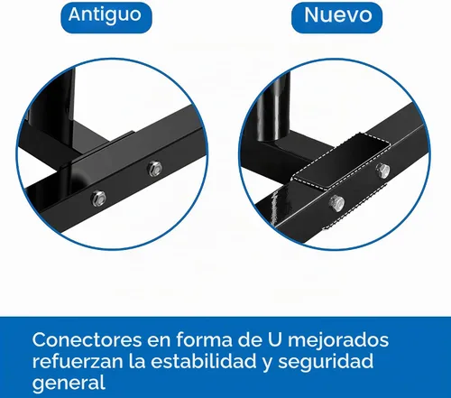 Vista 3 de Yaheetech Soporte para placas de mancuernas y mancuernas de 2 pulgadas para árbol olímpico, soporte para placa de parachoques de peso con 2 soportes