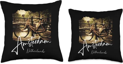 Vista 3 de Amsterdam Souvenirs Store Retro Design-Países Bajos/Holanda-Amsterdam, 16 x 16 pulgadas, multicolor