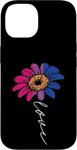 Vista 4 de Funda para iPhone 16 Love Sunflower Floral LGBTQ Bisexual Flag Gay Pride Ally Bi