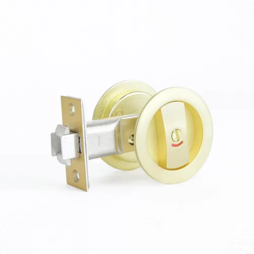 Vista 28 de Dontay Cerradura de indicadores codificados por color para puerta de bolsillo, cerradura de manijas de privacidad (cama/baño), fondo de 2-3/8 Níquel