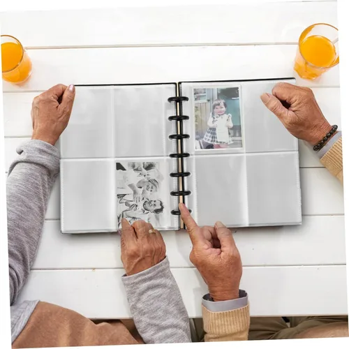 Vista 8 de Zerodeko Mini Photo Album for Photocard Collection Hand-made Storage Book Pages Elegant Design for Souvenirs and Memories Lightweight and Portable