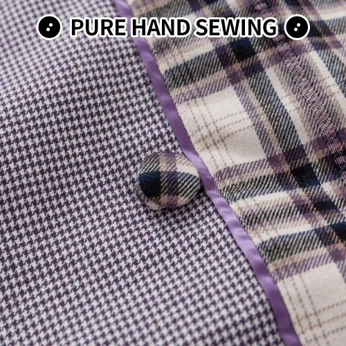 Vista 3 de Simple&Opulence Juego de funda de edredón 100% algodón teñido con hilo a cuadros, juego de ropa de cama de 2 piezas, incluye 1 funda de edredón y 1
