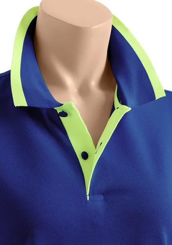 Vista 4 de CLOVERY Polo casual de manga larga con 2 botones para mujer