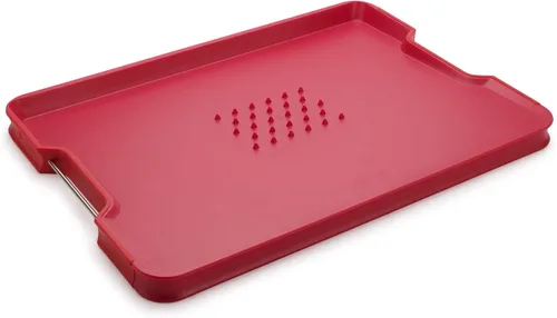 Vista 10 de Joseph Joseph Cut&Carve Plus - Tabla de cortar antideslizante, multifunción, de doble cara para preparación y tallado de alimentos, apta para Negro