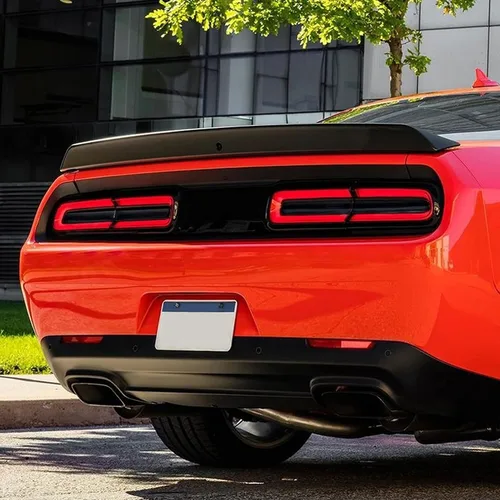 Vista 6 de Cubierta de luz trasera para Dodge Challenger 2015-2023, cubiertas de lámpara de luz trasera, decoración para accesorios Dodge Challenger 2015-2023