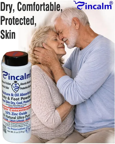 Vista 9 de Zincalm - Polvo totalmente natural para cuerpo y pies, concentrado 50% de zinc, sin almidón de maíz, absorción de humedad, antirozaduras, fricción