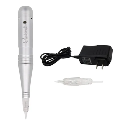 Vista 12 de Pinkiou - Máquina de tatuaje permanente para cejas con agujas 1RL