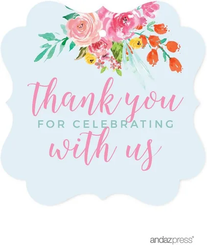 Vista 10 de Andaz Press Pink Roses English Tea Party Tea Party Colección Baby Shower Advice for the Mommy to Be Tarjetas, paquete de 20, actividades