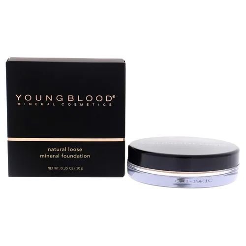 Vista 7 de Cosméticos Minerales Youngblood, polvo suelto natural mineral de base, Barely Beige