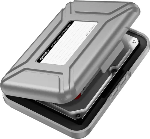 Vista 8 de ORICO Estuche para disco duro de 3.5 pulgadas, funda de transporte para disco duro externo antiestático y a prueba de golpes, compatible con WD