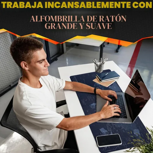 Vista 6 de Alfombrilla de mouse para juegos personalizada, alfombrilla de escritorio grande, antideslizante