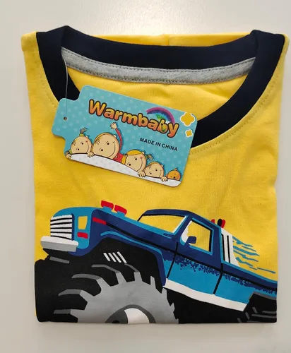 Vista 2 de Camisetas de verano para niños pequeños, camisetas de manga corta