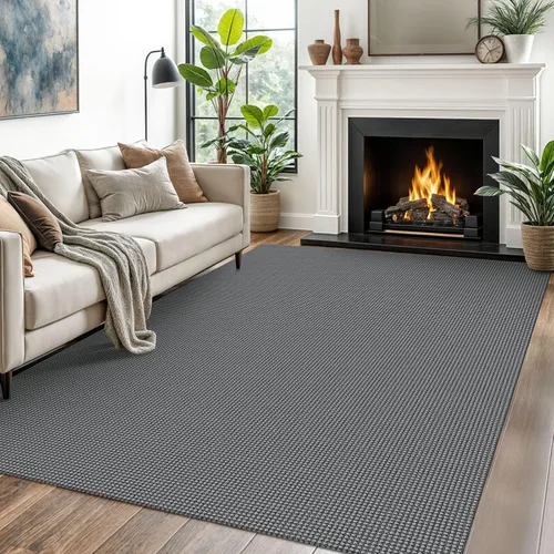 Vista 169 de EARTHALL Alfombra tejida de 2 x 3 pies, lavable para entrada, alfombra trenzada antideslizante, alfombra para puerta interior y exterior, alfombra