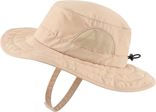 Vista 20 de Connectyle Sombrero de sol para niños y niñas, sombrero de pescador de ala ancha UPF 50+, sombrero de protección solar, sombrero transpirable