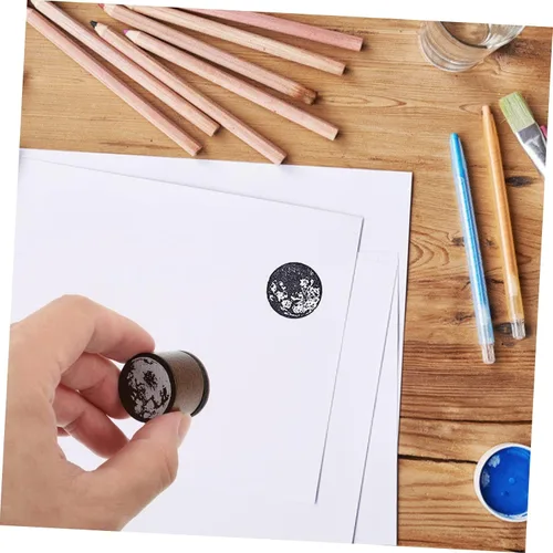 Vista 2 de 7pcs Scrapbook fases de fabricación redonda de tinta de arte diseñado para álbumes de recortes, diario de moda, letras decorativas y para luna