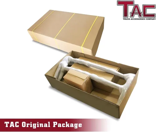 Vista 4 de TAC - Protector de parrilla compatible con Ford Bronco SUV Front Runner Guard BLK Brush Nudge Push Bull Bar