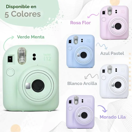 Vista 7 de Fujifilm Instax Mini 12 - Cámara instantánea y película Fuji (60 hojas) (azul pastel)