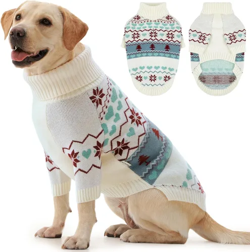 Vista 89 de IECOii Suéter de perro salchicha de cuello alto para perros pequeños, medianos y hembras, elástico y transpirable, abrigo de punto cálido, para Negro